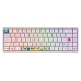 Клавиатура механическая Akko 3068B Doraemon Rainbow 68Key, CS Jelly Pink, BT/WL/USB-A, EN/UKR, RGB, Білий
