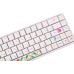 Клавиатура механическая Akko 3068B Doraemon Rainbow 68Key, CS Jelly Pink, BT/WL/USB-A, EN/UKR, RGB, Білий