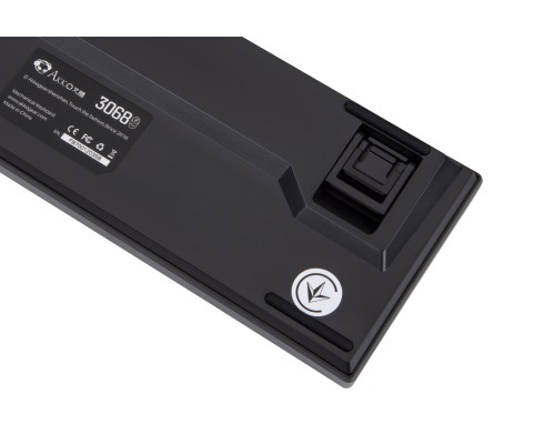 Клавиатура механическая Akko 3068B Plus Black&Cyan 68Key,CS Jelly Pink, BT/WL/USB-A, EN/UKR, RGB, Чорний