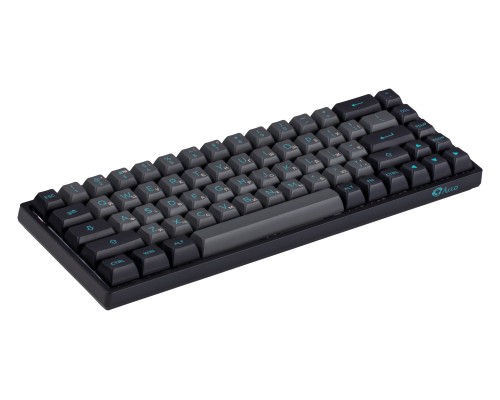 Клавиатура механическая Akko 3068B Plus Black&Cyan 68Key,CS Jelly Pink, BT/WL/USB-A, EN/UKR, RGB, Чорний