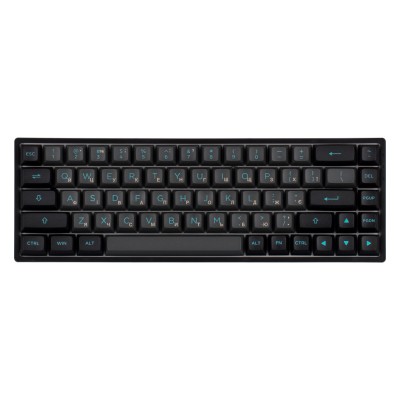 Клавиатура механическая Akko 3068B Plus Black&Cyan 68Key,CS Jelly Purple, BT/WL/USB-A, EN/UKR, RGB, Черный