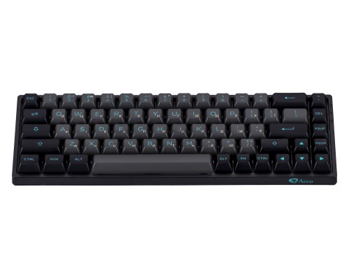Клавиатура механическая Akko 3068B Plus Black&Cyan 68Key,CS Jelly Purple, BT/WL/USB-A, EN/UKR, RGB, Чорний