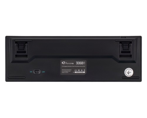 Клавиатура механическая Akko 3068B Plus Black&Cyan 68Key,CS Jelly Purple, BT/WL/USB-A, EN/UKR, RGB, Чорний