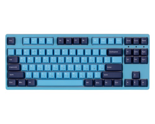 Клавиатура механическая Akko 3087 Mirror of Sky 87Key, CS Radiant Red V2, USB-A, EN/UKR, No LED, Блакитний