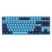 Клавиатура механическая Akko 3087 Mirror of Sky 87Key, CS Radiant Red V2, USB-A, EN/UKR, No LED, Блакитний