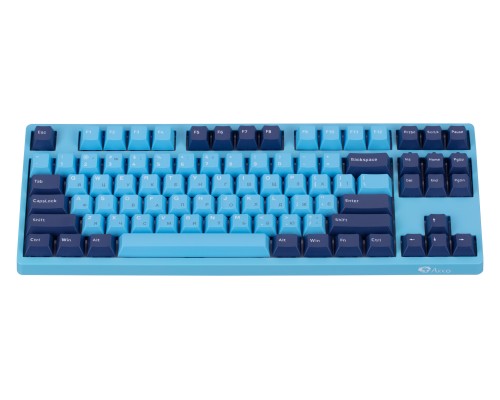 Клавиатура механическая Akko 3087 Mirror of Sky 87Key, CS Radiant Red V2, USB-A, EN/UKR, No LED, Блакитний