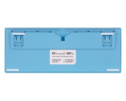 Клавиатура механическая Akko 3087 Mirror of Sky 87Key, CS Radiant Red V2, USB-A, EN/UKR, No LED, Блакитний
