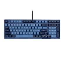 Клавиатура механическая Akko 3098B Ocean Star 98Key, CS Jelly White, BT/WL/USB-A, Hot-swappable, EN/UKR, RGB, Синий