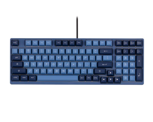 Клавиатура механическая Akko 3098B Ocean Star 98Key, CS Jelly White, BT/WL/USB-A, Hot-swappable, EN/UKR, RGB, Чорний