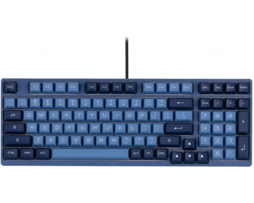 Клавиатура механическая Akko 3098B Ocean Star 98Key, CS Jelly White, BT/WL/USB-A, Hot-swappable, EN/UKR, RGB, Чорний