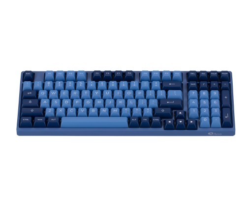 Клавиатура механическая Akko 3098B Ocean Star 98Key, CS Jelly White, BT/WL/USB-A, Hot-swappable, EN/UKR, RGB, Чорний
