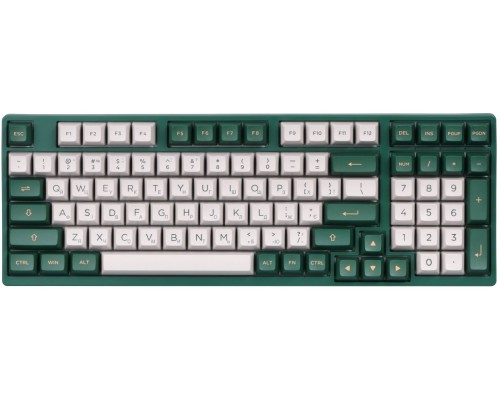 Клавиатура механическая Akko 3098S London 98Key, CS Silver, USB-A, Hot-swappable, EN/UKR, RGB, Зелений