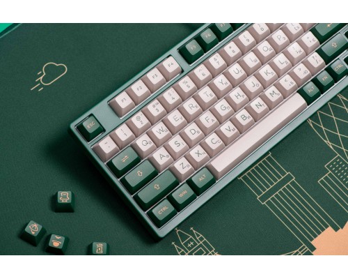 Клавиатура механическая Akko 3098S London 98Key, CS Silver, USB-A, Hot-swappable, EN/UKR, RGB, Зелений