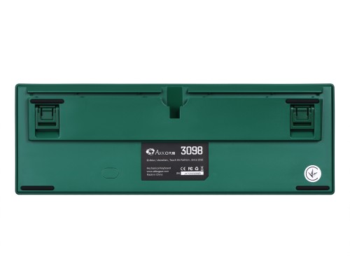 Клавиатура механическая Akko 3098S London 98Key, CS Silver, USB-A, Hot-swappable, EN/UKR, RGB, Зелений