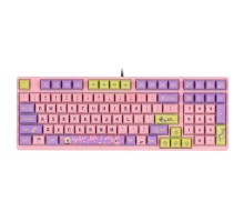 Клавиатура механическая Akko 3098S Patrick 98Key, CS Sponge, USB-A, Hot-swappable, EN/UKR, RGB, Розовый