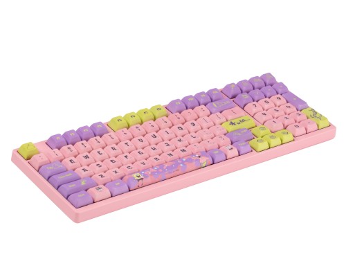 Клавиатура механическая Akko 3098S Patrick 98Key, CS Sponge, USB-A, Hot-swappable, EN/UKR, RGB, Рожевий