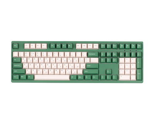 Клавиатура механическая Akko 3108 DS Matcha Red Bean 108Key, CS Blue V2, USB-A, EN/UKR, No Led, Зелений
