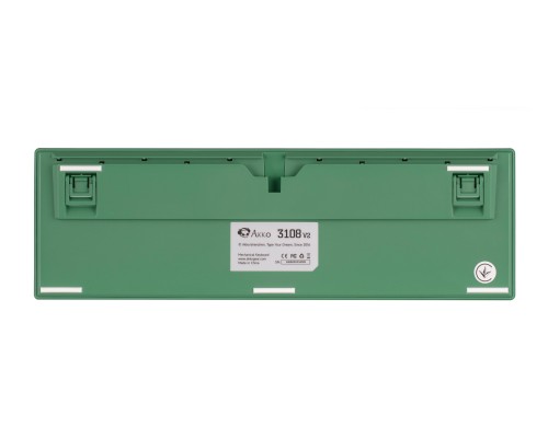 Клавиатура механическая Akko 3108 DS Matcha Red Bean 108Key, CS Blue V2, USB-A, EN/UKR, No Led, Зелений