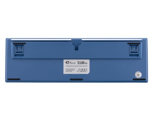 Клавиатура механическая Akko 3108DS Ocean Star 108Key, CS Blue V2, USB-A, EN/UKR, No Led, Блакитний
