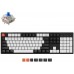 Клавиатура механическая Keychron C2 104Key, Gateron G Pro Blue, Hot-Swap, USB-A, EN/UKR, White Led, Чёрный