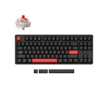 Клавиатура механическая Keychron C3 Pro 87Key, K pro Red, USB-A, QMK, Hot-swap, EN/RU/UZ, Red Led, чорний