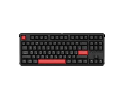 Клавиатура механическая Keychron C3 Pro 87Key, K pro Red, USB-A, QMK, Hot-swap, EN/RU/UZ, Red Led, черный