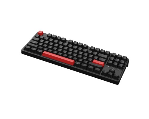Клавиатура механическая Keychron C3 Pro 87Key, K pro Red, USB-A, QMK, Hot-swap, EN/RU/UZ, Red Led, черный