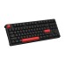 Клавиатура механическая Keychron C3 Pro 87Key, K pro Red, USB-A, QMK, Hot-swap, EN/RU/UZ, Red Led, черный