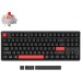 Клавиатура механическая Keychron C3 Pro 87Key, K pro Red, USB-A, QMK, Hot-swap, EN/RU/UZ, Red Led, черный