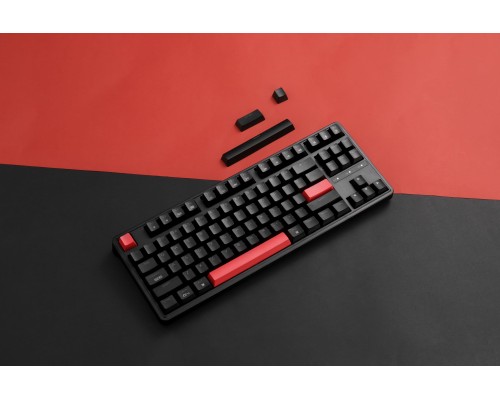 Клавиатура механическая Keychron C3 Pro 87Key, K pro Red, USB-A, QMK, Hot-swap, EN/RU/UZ, Red Led, черный