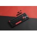 Клавиатура механическая Keychron C3 Pro 87Key, K pro Red, USB-A, QMK, Hot-swap, EN/RU/UZ, Red Led, черный