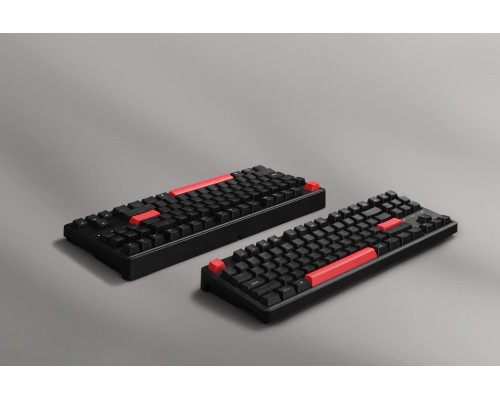 Клавиатура механическая Keychron C3 Pro 87Key, K pro Red, USB-A, QMK, Hot-swap, EN/RU/UZ, Red Led, черный
