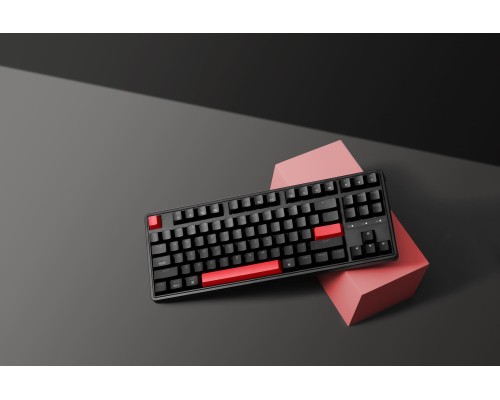 Клавиатура механическая Keychron C3 Pro 87Key, K pro Red, USB-A, QMK, Hot-swap, EN/RU/UZ, Red Led, черный