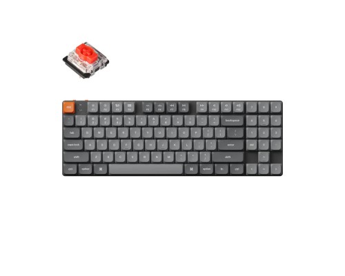 Клавиатура механическая Keychron K13 MAX 90Key, K pro Red, WL/BT/USB-A, Hot-swap, QMK, EN/RU/UZ, RGB, черный