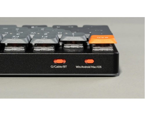 Клавиатура механическая Keychron K13 MAX 90Key, K pro Red, WL/BT/USB-A, Hot-swap, QMK, EN/RU/UZ, RGB, черный