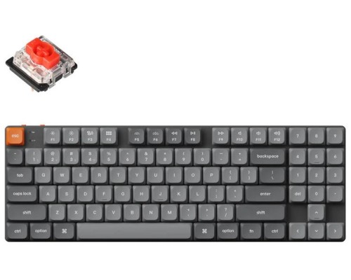 Клавиатура механическая Keychron K13 MAX 90Key, K pro Red, WL/BT/USB-A, Hot-swap, QMK, EN/RU/UZ, RGB, черный