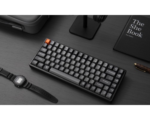 Клавиатура механическая Keychron K2 MAX 84Key, K super Banana, WL/BT/USB-A, QMK, EN/RU/UZ, RGB, черный