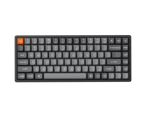 Клавиатура механическая Keychron K2 MAX 84Key, K super Banana, WL/BT/USB-A, QMK, EN/RU/UZ, RGB, черный