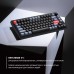 Клавиатура механическая Keychron V1 84Key, Gateron G PRO Blue, USB-A, Hot-Swap, QMK, Knob, EN/UKR, RGB, Frosted Black
