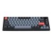 Клавиатура механическая Keychron V1 84Key, Gateron G PRO Blue, USB-A, Hot-Swap, QMK, Knob, EN/UKR, RGB, Frosted Black