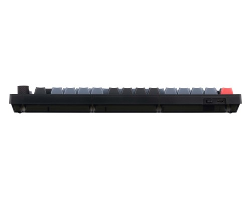 Клавиатура механическая Keychron V1 84Key, Gateron G PRO Blue, USB-A, Hot-Swap, QMK, Knob, EN/UKR, RGB, Frosted Black