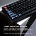 Клавиатура механическая Keychron V1 84Key, Gateron G PRO Blue, USB-A, Hot-Swap, QMK, Knob, EN/UKR, RGB, Frosted Black
