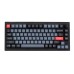 Клавиатура механическая Keychron V1 84Key, Gateron G PRO Blue, USB-A, Hot-Swap, QMK, Knob, EN/UKR, RGB, Frosted Black