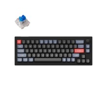 Клавиатура механическая Keychron V2 68Key, K Pro Blue, Hot-Swap, QMK, Knob, USB-A, EN/UKR, RGB, Carbon Black