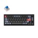 Клавиатура механическая Keychron V2 68Key, K Pro Blue, Hot-Swap, QMK, Knob, USB-A, EN/UKR, RGB, Carbon Black