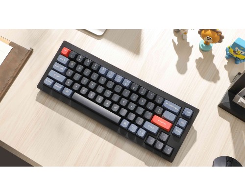 Клавиатура механическая Keychron V2 68Key, K Pro Blue, Hot-Swap, QMK, Knob, USB-A, EN/UKR, RGB, Carbon Black