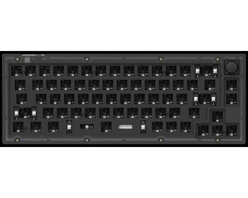 Клавиатура механическая Keychron V2 68Key, K Pro Blue, Hot-Swap, QMK, Knob, USB-A, EN/UKR, RGB, Carbon Black