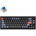 Клавиатура механическая Keychron V2 68Key, K Pro Blue, Hot-Swap, QMK, Knob, USB-A, EN/UKR, RGB, Carbon Black