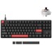 Клавиатура механическая Lemokey X1 87Key, Keychron Brown, USB-A, QMK/VIA, EN/UZ/RU, Red led, черный