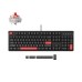 Клавиатура механическая Lemokey X3 104Key, Keychron Red, USB-A, QMK/VIA, EN/KZ/RU, Red Led, черный